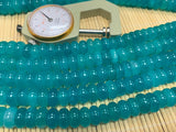 12mm Amazonite Roundel Beads. Length 40 cm -Amazonite Rondelles - Top Quality Beads-