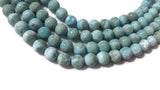 10MM Larimar Round Shape, Natural Larimar , AA Quality Length 15.5" , Larimar Necklace