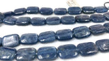 15x20mm Kyanite Smooth Rectangle Beads AAA Quality , Blue Kyanite top quality Rare Available- Kyanite Rectangle Beads 40cm