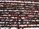 Garnet Chips Shape, Length of Necklace 34 " - Good Quality Beads- Garnet Beads