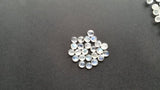 6MM Moonstone Cabs,8 PCs  pack Blue Moonstone , Rainbow Moonstone top Quality ,. blue fire moonstone, origin India