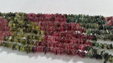 Multi Tourmaline Chips Beads 35 Inch length - Toumaline Beads