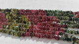 2 STRANDS -Multi Tourmaline Chips Beads 35 Inch length - Toumaline Beads