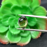 Tourmaline Cabochon , Size 9X11 MM , weight 4 carat ,Green Tourmaline gemstone loose cabs, code #T 51 Green Tourmaline cabs