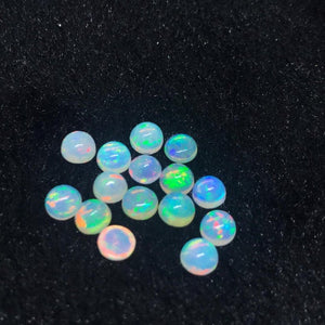 Ethiopian Opal 7M size Pack of 2 Pieces - AAA Quality (3A Grade) Opal Cabochon