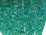 Amazonite faceted Round 3MM , Pack of 5 Strand AAA Gems Quality Strand, 40 CM Strand, Wholesale Price