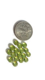 6MM Peridot Round Cabs , pack of 8 Pc. Natural Peridot cabochon, loose gemstone cab . Good Quality