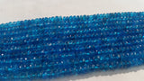 4mm Neon Apatite Faceted Roundel , AAA Quality Beads, micro faceted roundel, Length 13.5 Inch