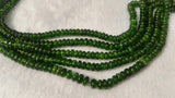 6MM Chrome Diopside Smooth Roundel 6~6.5mm , Very good quality in 15" Length,country of origin Russia