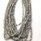Grey Diamond Chips strand , length 17" Natural diamond chips, 20 carat strand , diamond beads in free form shape