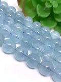 Aquamarine 12mm, Aquamarine Round AAA Quality Perfect Round Beads- Wholesale Price- Length 40 cm- Blue Aquamarine Beads- Aqua Round Beads