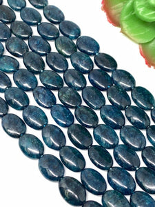 Apatite 10x14 MM Neon Apatite Oval Beads - 40 cm Length - Neon Apatite Beads- Neon Apatite Gemstone Beads