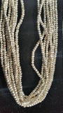 Pyrite Silver Coating ,Pyrite Faceted Roundel 3-3.5mm , Fine Quality beads of pyrite, LENGTH 14 INCH