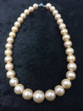 Freshwater Pearl Round beads ,11-15mm size -100% Natural Color - Golden Color AAAA Quality 40cm Length