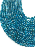 5MM Neon Apatite Smooth Round, Perfect Round Beads- 40 cm Length - Top Quality - 100% Natural Beads