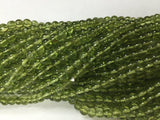 Peridot Round Beads 4.5mm, Gemstone smooth round , langth 14" . Natural Peridot