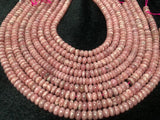 AAA Quality 8mm Rhodochrosite Roundel Beads, Length 40cm, Good Quality- Rhodochrosite Rondelles - Rhodochrosite Beads