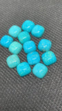10 mm Natural Turquoise Cabs- Quality AAA- gemstone cabs Pack of 1 pc 100% natural turquoise- Turquoise Square Cabochon