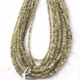 Yellow Diamond Chips strand , length 17" Natural diamond chips, 20 carat strand , diamond beads in freeform shape .