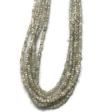 white Diamond Chips strand , length 17" Natural diamond chips, 20 carat strand , diamond beads in freeform shape .