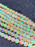 Ethiopian Opal Round 4-6M Beads,16 Inches Strand,Superb Quality,Natural Ethiopian Opal round beads , code #9 Precious gemstone, lots of fire