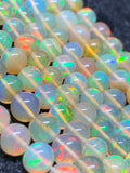 Ethiopian Opal Round 4-6M Beads,16 Inches Strand,Superb Quality,Natural Ethiopian Opal round beads , code #9 Precious gemstone, lots of fire