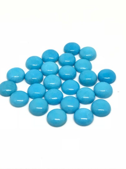 8MM MM Natural Sleeping Beauty Turquoise Cabs , Quality AAA+ 100% natural Sleeping beauty . gemstone cabs Pack of 1 Pc.