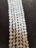 10MM.Rainbow Moonstone Round Beads , Length 14 Inch and AA Quality beads.