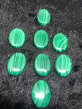 18X25MM Malachite Smooth Oval Cabs, Top Quality Cabochon Pack of 2 Pc