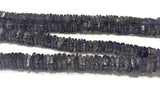 16 Inch Natural Iolite Slices 5MM size- Iolite Heishi beads