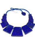 Lapis Necklace -CODE #31 -Lapis Square Shape Necklace- Lapis Fancy Necklace - Fancy Jewelry - Super Quality - Lapis Lazuli Necklace