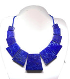 Lapis Necklace -CODE #29 -Lapis Square Shape Necklace- Lapis Fancy Necklace - Fancy Jewelry - Super Quality - Lapis Lazuli Necklace