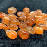 Sunstone Cabs- Sunstone Pear Cabs 7x10 mm Natural gemstone cabochon- AAAA QUALITY ( Pack of 4 pc ) Sunstone Cabochon - Sunstone Loose Stones