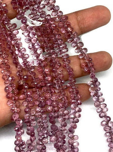 Malaia Garnet Faceted Drop Beads 3x5-6 mm - Natural Malaia Garnet Small drop shape,Top Quality Beads Length 6 Inch- Malaia Garnet Briolettes