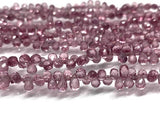 Malaia Garnet Faceted Drop Beads 3x5-6 mm - Natural Malaia Garnet Small drop shape,Top Quality Beads Length 3 Inch- Malaia Garnet Briolettes