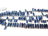 Kyanite faceted Long Pear Shape - Length 8 Inches , shape Size 5X12 -5X14MM , Natural Blue Kyanite .