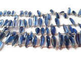 Kyanite faceted Long Pear Shape - Length 8 Inches , shape Size 5X12 -5X14MM , Natural Blue Kyanite .