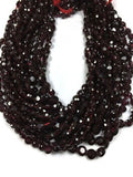 7MM Garnet Faceted , Red Garnet round Faceted,AAA Quality , length 14" Natural garnet beads