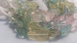12X14MM MULTI AQUAMARINE faceted Nuggets, Faceted tumble shape, Length 9" Top Quality AAAA