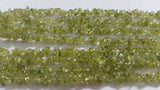 Peridot Chips shape , Length of Necklace 35" . Green Apatite smooth chips .