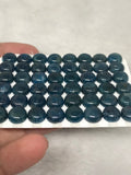 8mm Neon Apatite Smooth Round Cabs , Natural gemstone cabochon , Thickness 4MM ( Pack of 3 pcs )