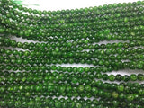 AAAA Quality 5mm Chrome Diopside Round Beads- Very Good Quality in 40 cm Length - Chrome Diopside Beads- Rare Available ,origin Russia