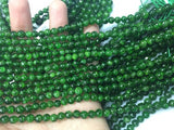 AAAA Quality 4mm Chrome Diopside Round Beads- Very Good Quality in 40 cm Length - Chrome Diopside Beads- Rare Available ,origin Russia