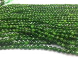 AAAA Quality 4mm Chrome Diopside Round Beads- Very Good Quality in 40 cm Length - Chrome Diopside Beads- Rare Available ,origin Russia