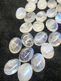 13X18MM Rainbow Moonstone Oval Cabs , Pack of 2Pcs. AAA quality cabochon. loose gemstone.