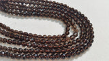 6mm Smoky Faceted Round beads , Fine quality beads , Made in China . length 15.5 Inch