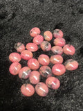 9X11 MM Rhodonite Oval Cabochons, Rhodonite Cabs, Super Fine Quality Cabs,Pack of 4 pc.