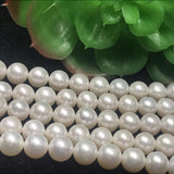 Freshwater Pearl 8M Round beads -100% Natural Color AAA Quality 40cm Length , white pearl beads