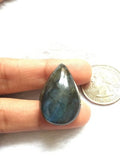 Natural Labradorite Cabochon, 29x19 mm AAA ,Code (280),Strong Flashy Labradorite Stone, Loose Stone, Labradorite Pear Cabochon