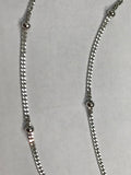 925 Sterling Silver Chain , Length 24" Silver Chain Necklace with White Rhodium gram weight 2.05 code SS15